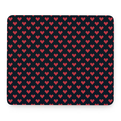 Pixel Heart Pattern Print Mouse Pad