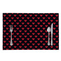 Pixel Heart Pattern Print Placemat