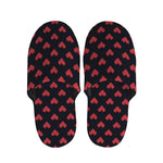 Pixel Heart Pattern Print Slippers