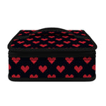Pixel Heart Pattern Print Small Lunch Bag