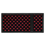 Pixel Heart Pattern Print Trifold Wallet