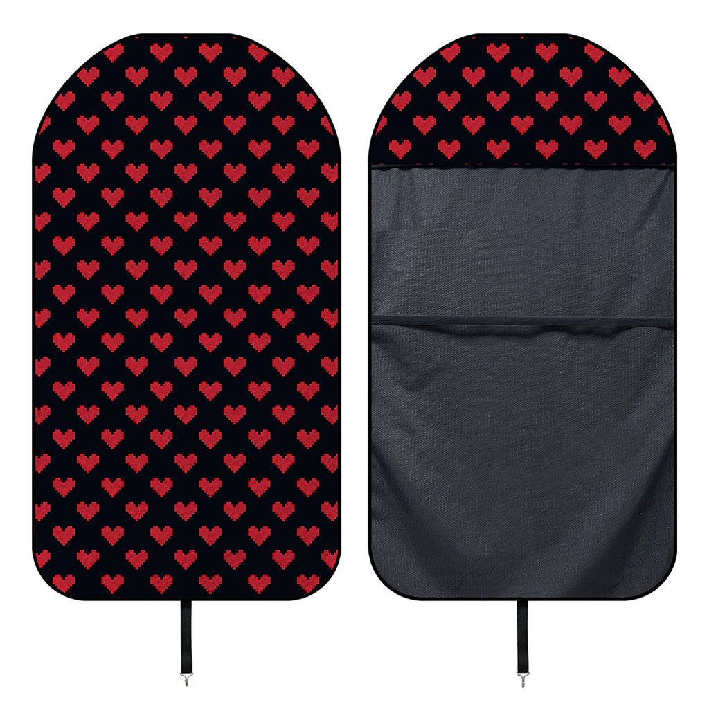 Pixel Heart Pattern Print Waterproof Car Seat Cover