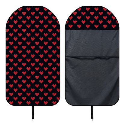 Pixel Heart Pattern Print Waterproof Car Seat Cover