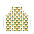 Pixel Pineapple Pattern Print Adjustable Apron