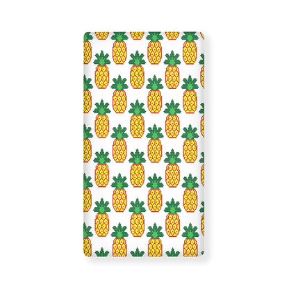 Pixel Pineapple Pattern Print Baby Crib Sheet