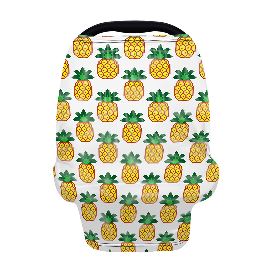 Pixel Pineapple Pattern Print Baby Seat Cover