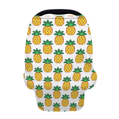 Pixel Pineapple Pattern Print Baby Seat Cover