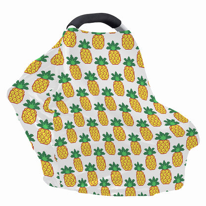 Pixel Pineapple Pattern Print Baby Seat Cover