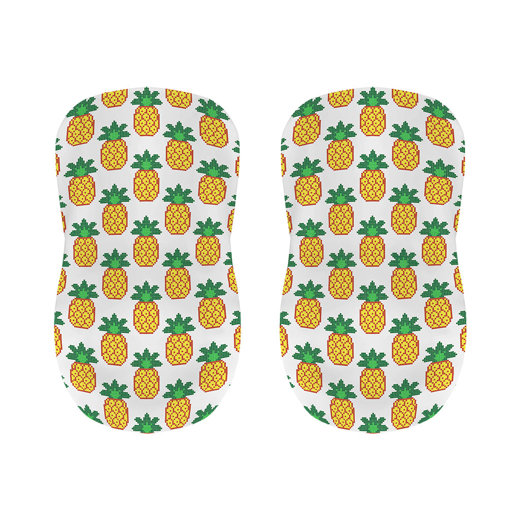 Pixel Pineapple Pattern Print Bar Stool Covers