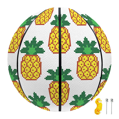Pixel Pineapple Pattern Print Basketball