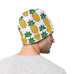 Pixel Pineapple Pattern Print Beanie