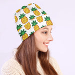 Pixel Pineapple Pattern Print Beanie