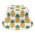 Pixel Pineapple Pattern Print Bucket Hat