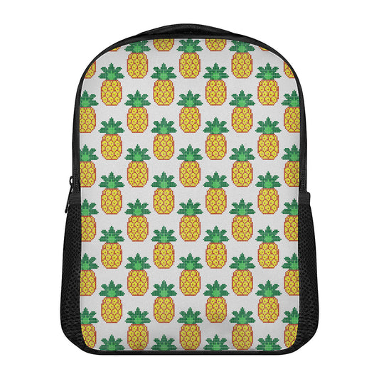 Pixel Pineapple Pattern Print Casual Backpack
