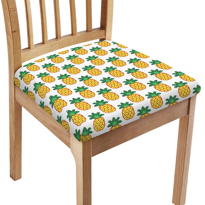 Pixel Pineapple Pattern Print Chair Cushion Cover