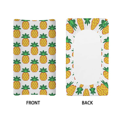 Pixel Pineapple Pattern Print Changing Pad Cover
