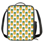 Pixel Pineapple Pattern Print Crossbody Lunch Bag