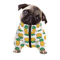 Pixel Pineapple Pattern Print Dog Zip Up Jacket