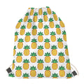 Pixel Pineapple Pattern Print Drawstring Bag