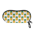 Pixel Pineapple Pattern Print Glasses Case