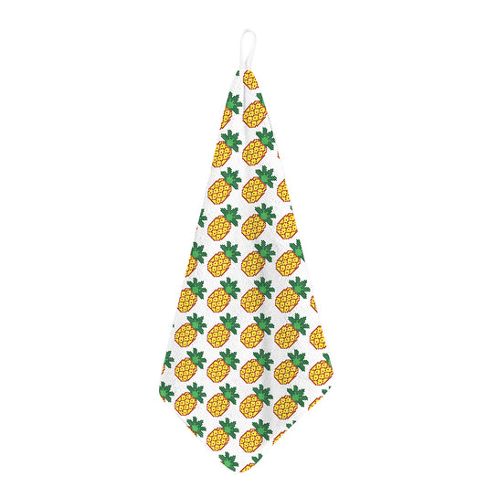Pixel Pineapple Pattern Print Hand Towel