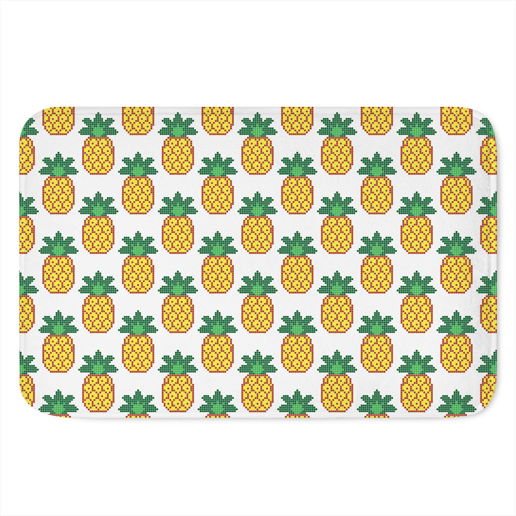 Pixel Pineapple Pattern Print Indoor Door Mat
