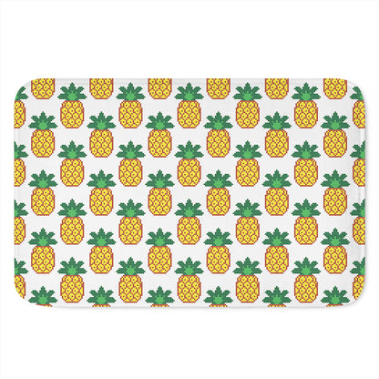 Pixel Pineapple Pattern Print Indoor Door Mat