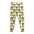 Pixel Pineapple Pattern Print Jogger Pants