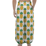 Pixel Pineapple Pattern Print Lantern Pants