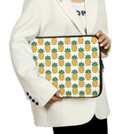 Pixel Pineapple Pattern Print Laptop Sleeve