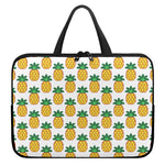 Pixel Pineapple Pattern Print Laptop Sleeve With Handle
