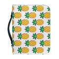 Pixel Pineapple Pattern Print Leather Bible Cover