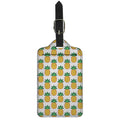 Pixel Pineapple Pattern Print Luggage Tag