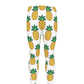 Pixel Pineapple Pattern Print Men's Leggings