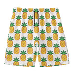 Pixel Pineapple Pattern Print Men's Swim Trunks