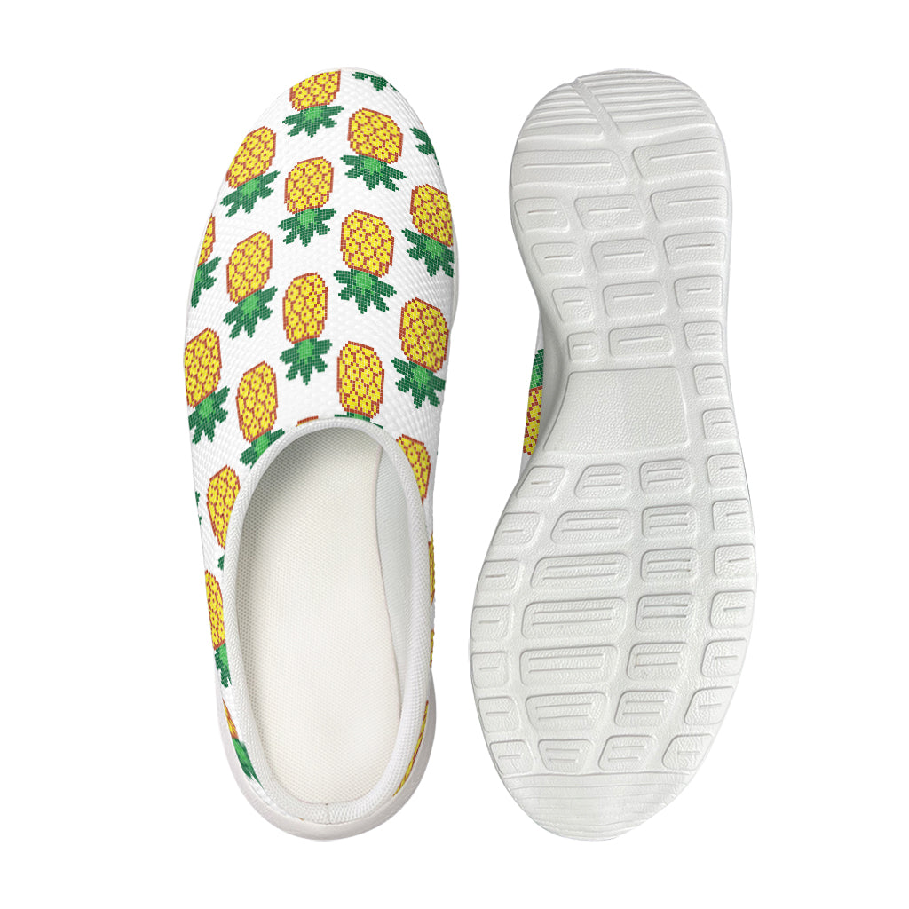 Pixel Pineapple Pattern Print Mesh Casual Shoes