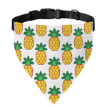 Pixel Pineapple Pattern Print Over The Collar Dog Bandana