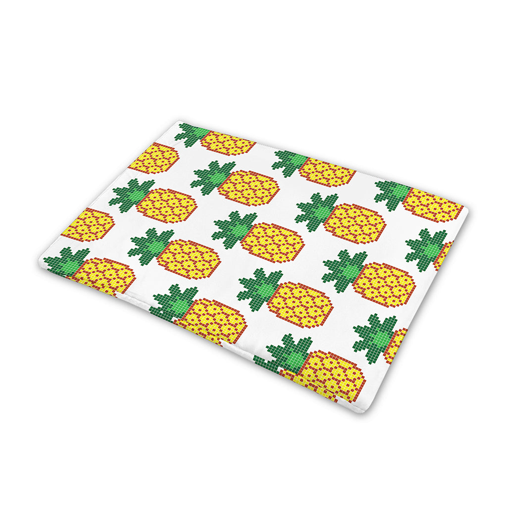 Pixel Pineapple Pattern Print Pet Cooling Mat Cover