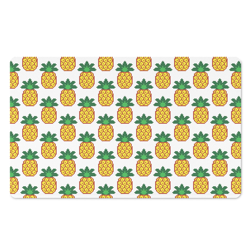 Pixel Pineapple Pattern Print Polyester Doormat