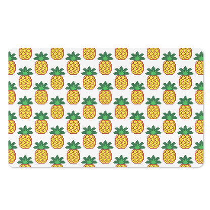 Pixel Pineapple Pattern Print Polyester Doormat