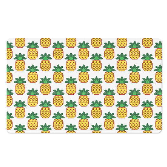 Pixel Pineapple Pattern Print Polyester Doormat
