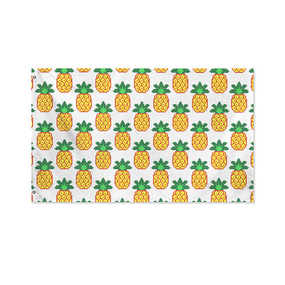 Pixel Pineapple Pattern Print Polyester Flag