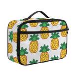 Pixel Pineapple Pattern Print Portable Lunch Bag
