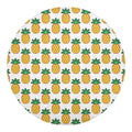 Pixel Pineapple Pattern Print Round Blanket