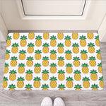 Pixel Pineapple Pattern Print Rubber Doormat