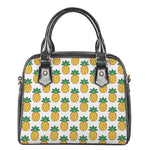 Pixel Pineapple Pattern Print Shoulder Handbag
