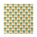 Pixel Pineapple Pattern Print Silk Bandana