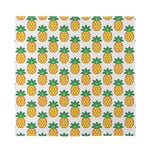 Pixel Pineapple Pattern Print Silk Bandana