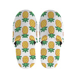 Pixel Pineapple Pattern Print Slippers