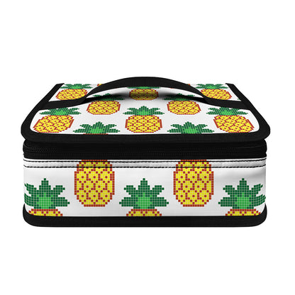 Pixel Pineapple Pattern Print Small Lunch Bag